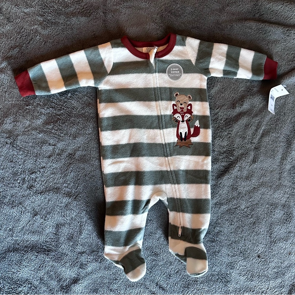 NWT Koala Baby Fleece Sleeper Fox Friends 0-3 months